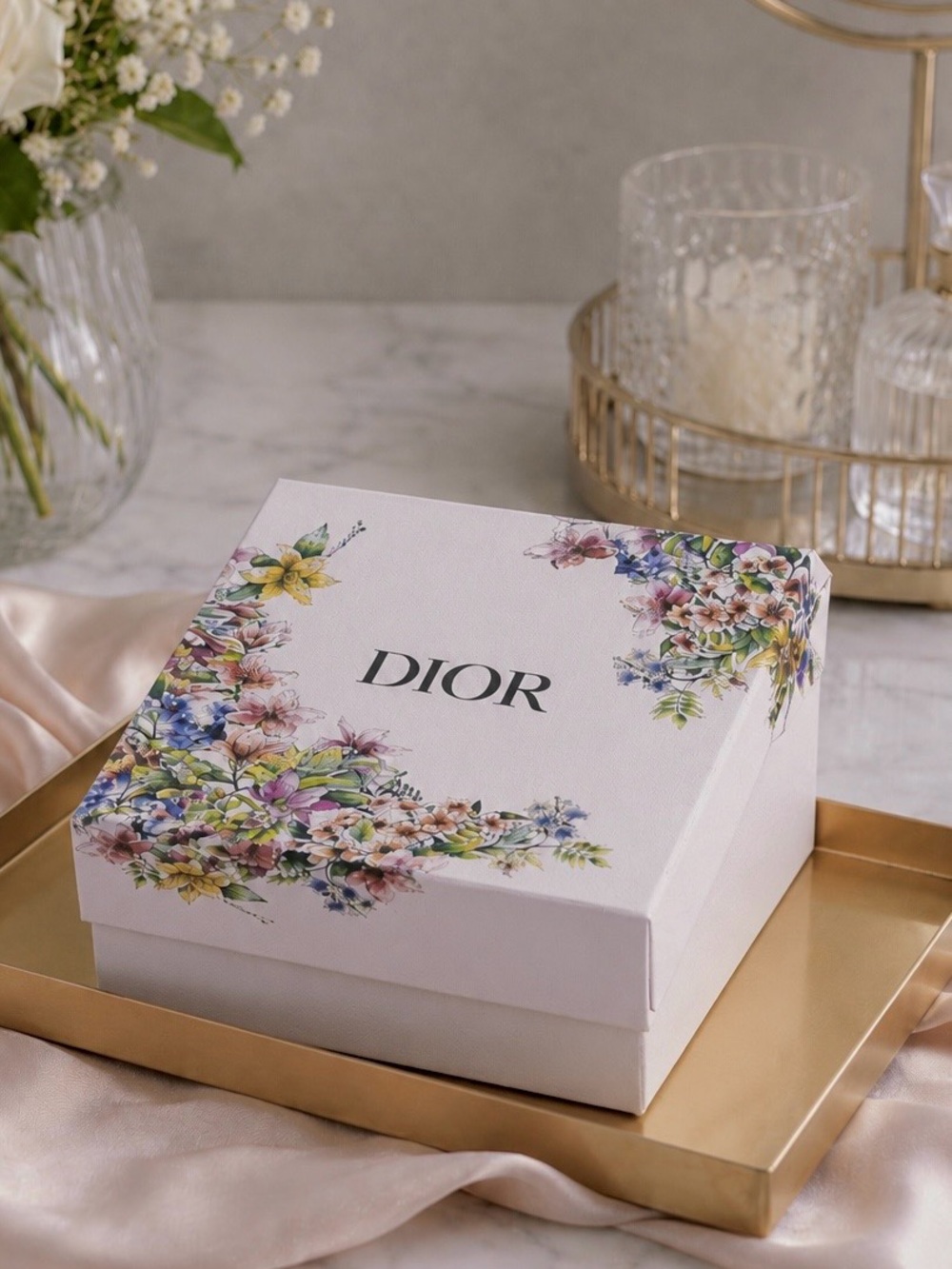 Christian Dior Floral Gift Box Empty Luxury Display